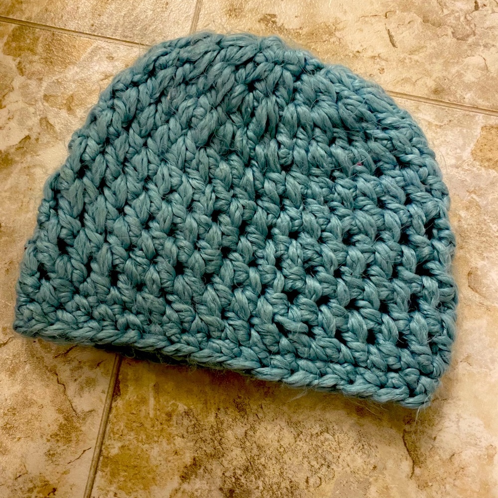 Warm and SOFT blue hat